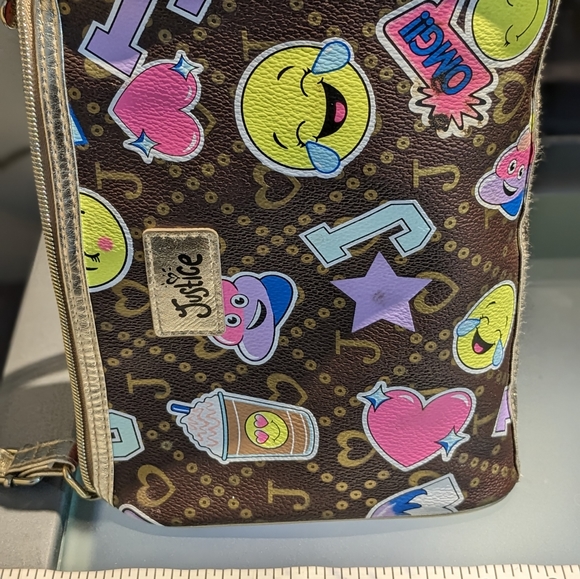 Justice Brown and Gold Strap  Multicolor Crossbody Bag - Picture 14 of 14